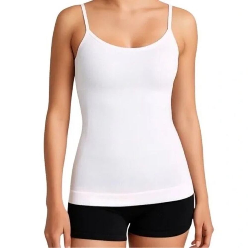EMPETUA by SHAPERMINT NIP Scoop Neck Cami NUDE Size S - Picture 2 of 5